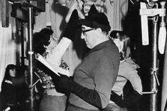 H. Januszewská: Tygřík Petřík, režie vedoucí souboru J. Nováček na fotu v popředí, premiéra 1967
