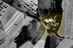 Jakubův mlýn na leteckém snímkování z r.1938.